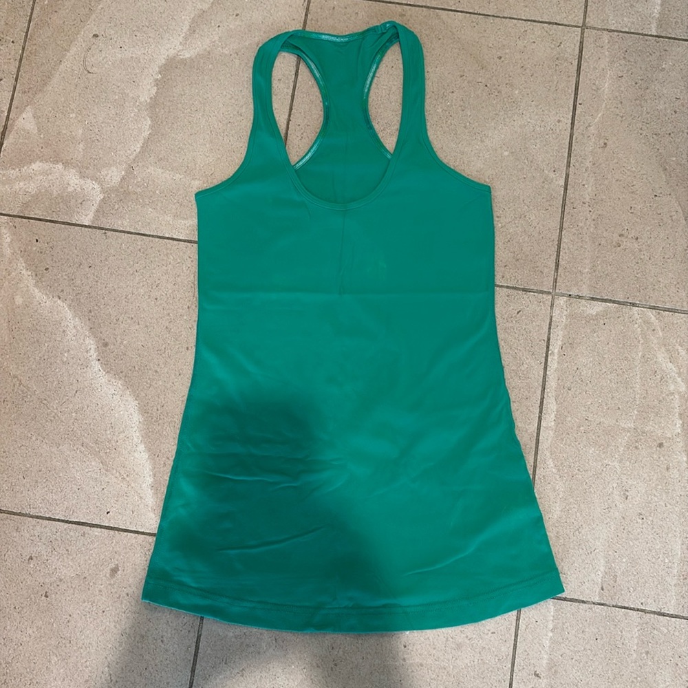 Lululemon cool racerback bright bold green
